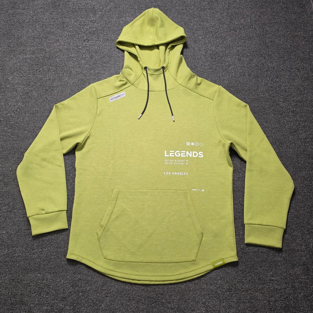 Legends Hawthorne Tech Hoodie Green Mens Large Los Angeles Graphic Sweatshirt